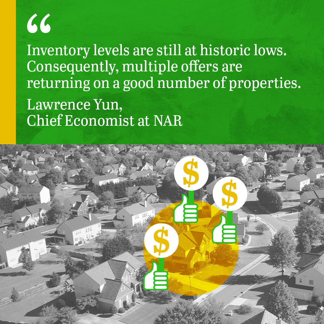 In today’s housing market, there aren’t enough homes for sale to meet buyer demand. That means if your house is appealing and priced right, it’ll stand out to buyers and could even receive multiple offers. If you’re interested in taking advanta...

#sellyourhouse #realestate