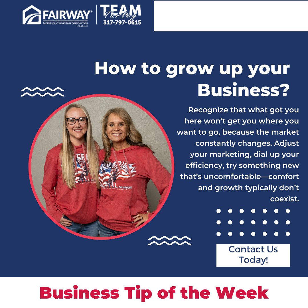 angieturley's tweet photo. Are you ready to take your business to the next level? #BusinessTipOfTheWeek #GrowthMindset #SuccessTips #TeamTurley #FairwayNation β€οΈπΊπΈπ https://t.co/nID1UmeYKZ