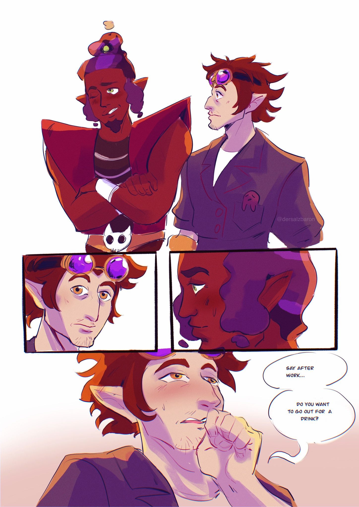 Charm 🌈@ FF Fanfest ✨ on X: [Darius & Alador] Still thinking about the  final and I just wanted to do a short comic with this two 😭💖 gonna miss  everyone… #TOHSPOILERS #