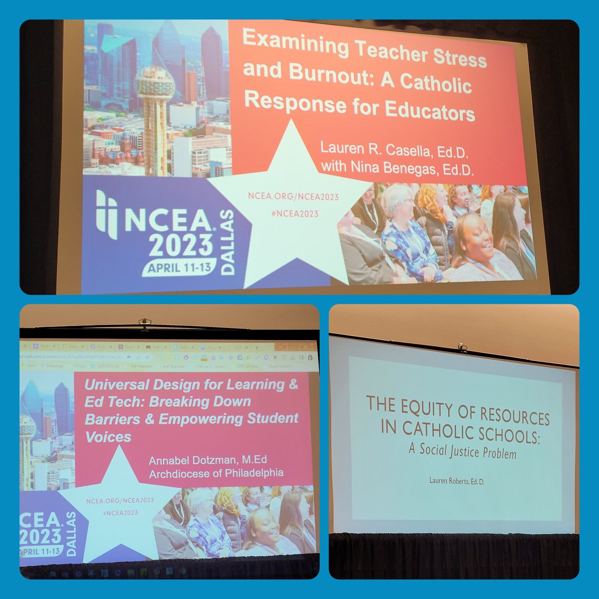 FrauB's tweet photo. Just a sampling of #NCEA2023 sessions so far! https://t.co/NrDzkcYSnk