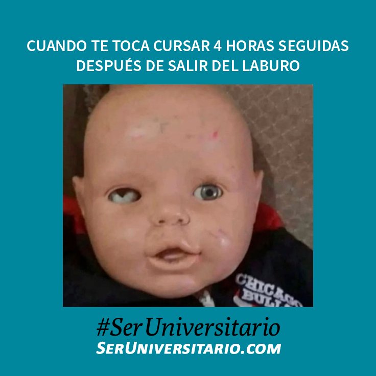 SerUniv's tweet photo. Cuando te toca cursar 4 horas seguidas después de salir del laburo #SerUniversitario https://t.co/FRuFh8rOtN