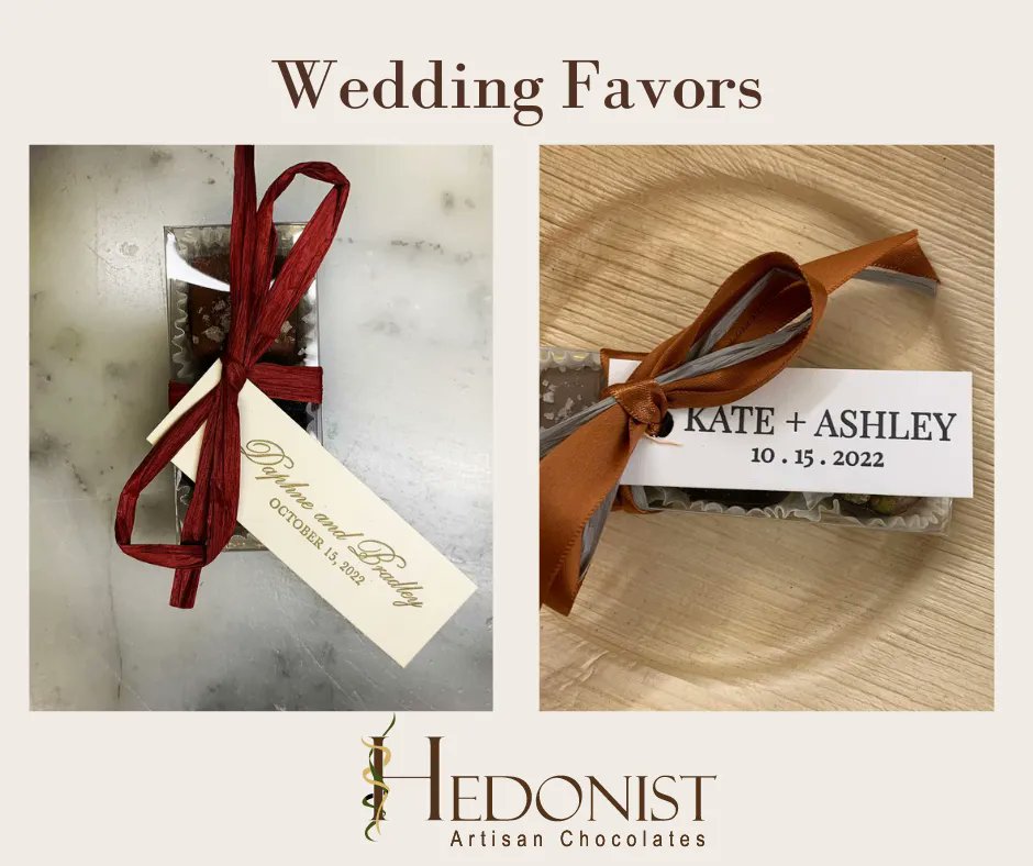 Wedding season is coming soon! Artisan chocolate packaged with a handprinted letterpress note is a gift your guests will remember! Learn more about our custom favors: buff.ly/3Uucsca

#weddingfavors #weddingfavorideas #rochesterny #rochester #roc #rochesternewyork