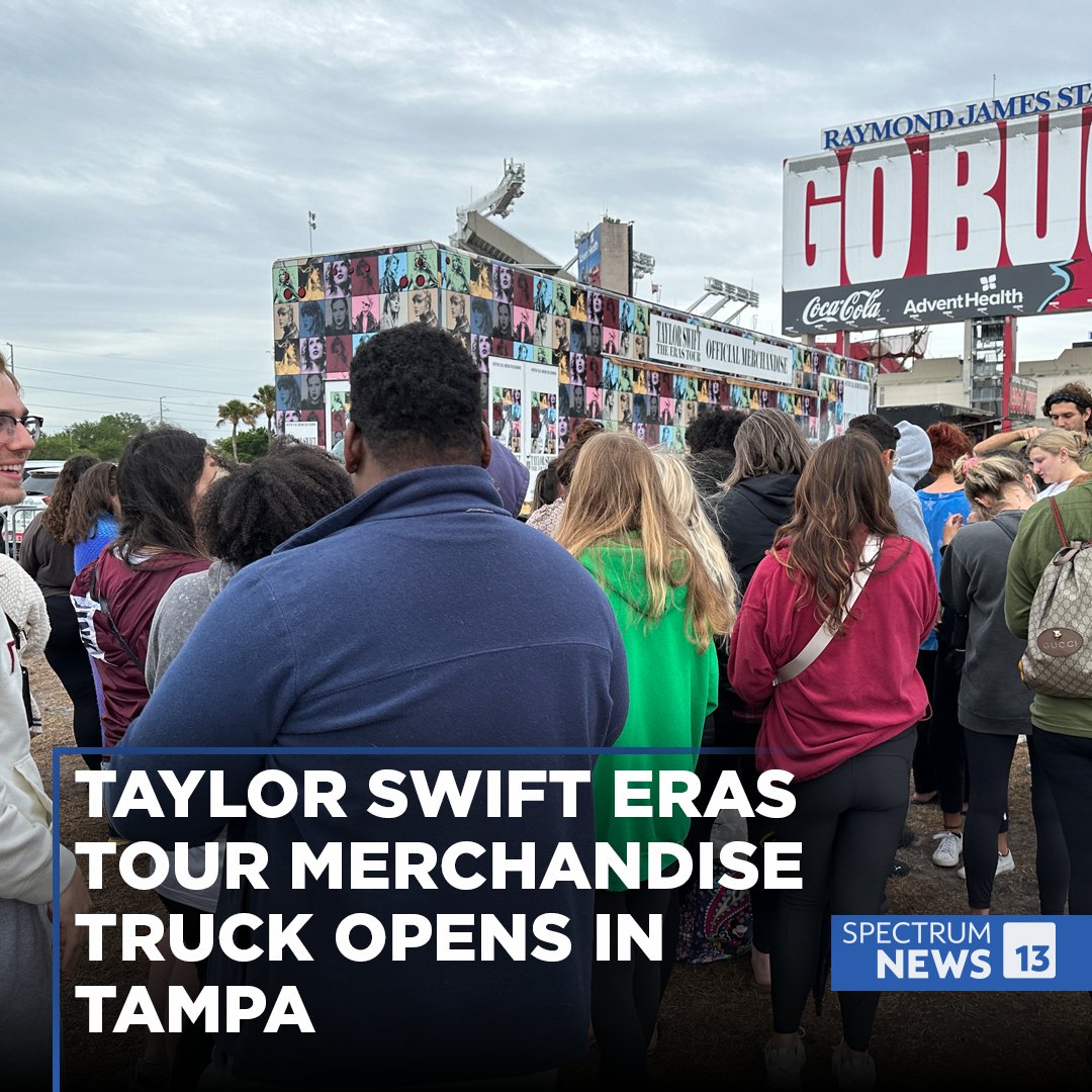 Taylor Swift in Tampa: Eras Tour merchandise truck will arrive early