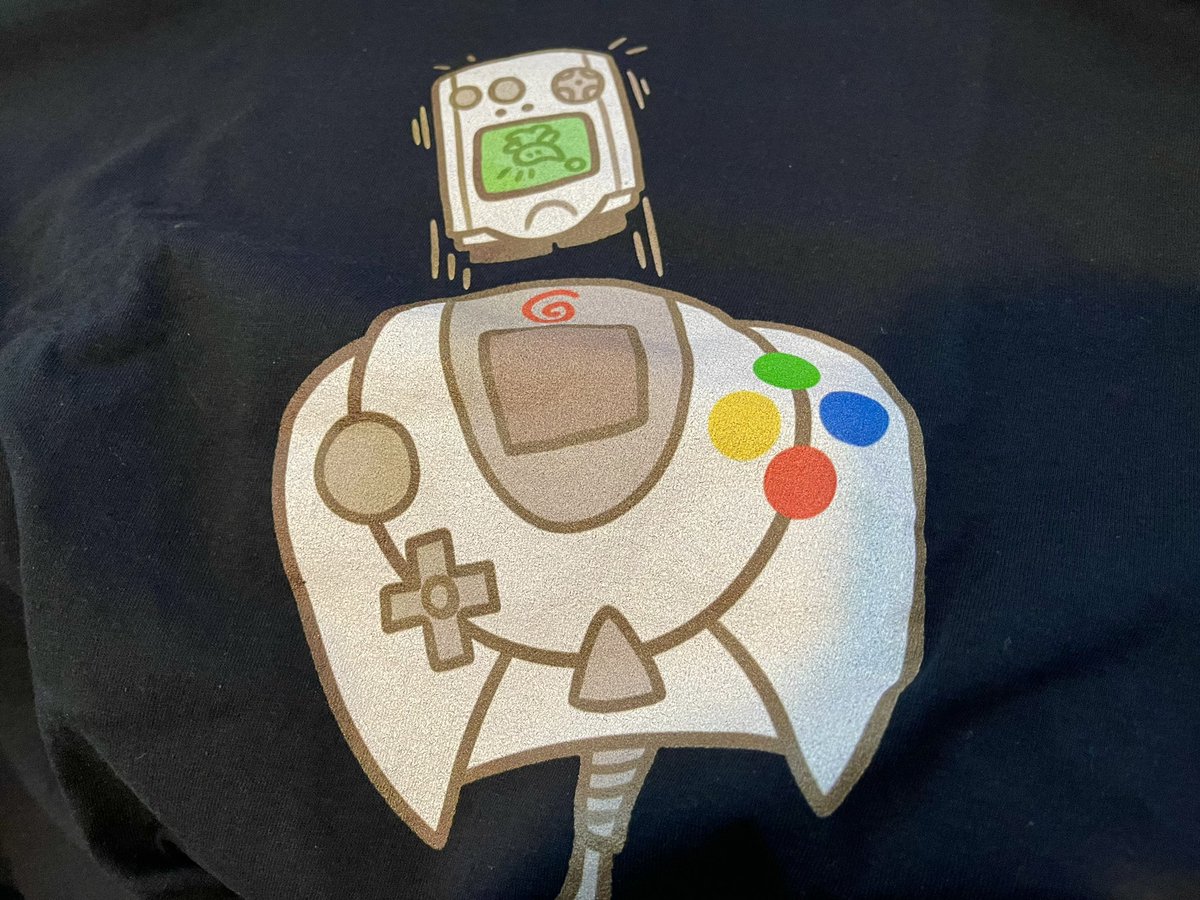 erictimmer's tweet photo. @pcwzrd13 shirt came in 🤙 #TeamBBA #dreamcast https://t.co/qpUV5hZ4Et