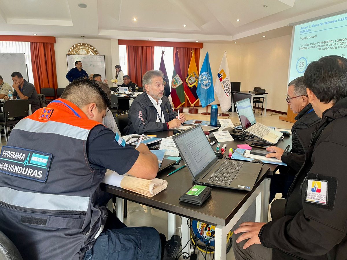 CopecoHonduras1's tweet photo. En Ambato, Ecuador
En representación de la Secretaría de Gestión de Riesgos, dos miembros del Departamento de Coodinacion para Grupos Nacionales Especializados (DCGNE), participan en el curso expertos GTA/GTR en el proceso #IRNAP, del grupo Regional de las Américas de #INSARAG. https://t.co/x6KIHetEZg
