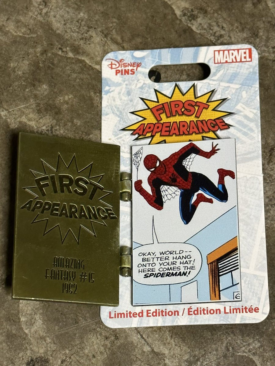 Amazing Fantasy 15 Disney pin #spiderman #disneypins #marvel #amazingfantasy15