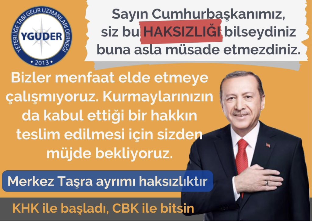 #YeterliğeTabiGelirUzmanı na yapılan HAKSIZLIK 13 yaşına giremesin Sn Cumhurbaşkanım bu haksızlığa DUR demenizi bekliyoruz <a href="/RTErdogan/">Recep Tayyip Erdoğan</a> <a href="/avhamzadag/">HAMZA DAĞ</a> @MetinKiratli01 <a href="/AtaySalim/">Salim Atay, Doç.Dr</a>