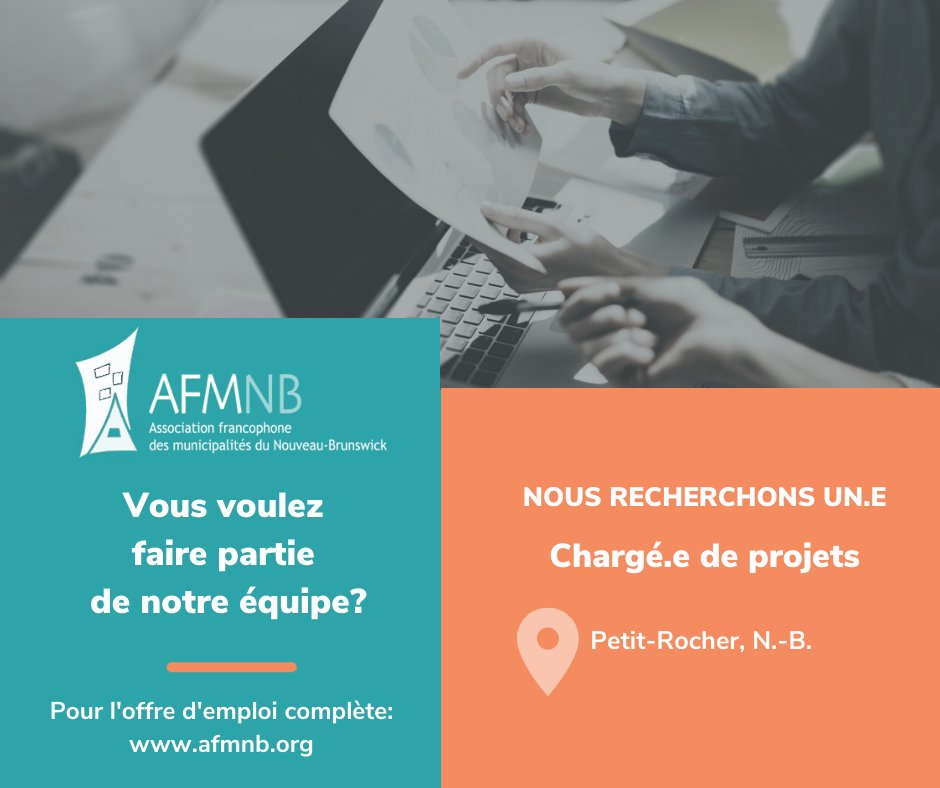 📷 Faites partie d'une équipe de feu! Nous sommes à la recherche d'un.e Chargé.e de projets.
Vous pensez être un.e candidat.e idéal.e? Cliquez ici pour en savoir plus :  afmnb.org/post/offre-d-e…