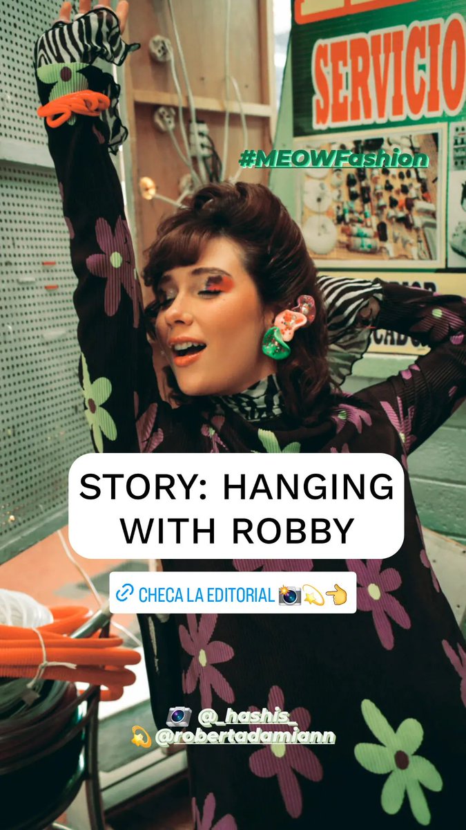 RDamianGlobal's tweet photo. Roby para la editorial de Marzo de @/_Meowmag en Instagram stories 📱 https://t.co/mJE0ELpwg8