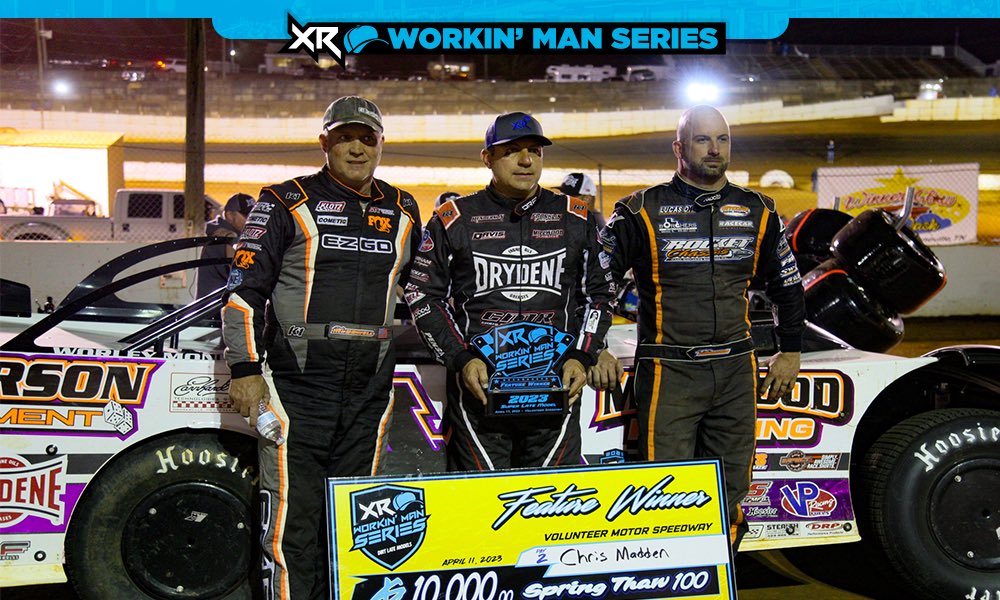 ChrisMadden44's tweet photo. Parked our @TeamDrydene #XR1 in Victory Lane last night @TheGap_VolSpdwy! 🏁

Took the lead on lap 28 and never looked back to take home $10,000 before this weekend’s $100,000 #SpringThaw100.

Thank you to all of our sponsors and fans! https://t.co/Aq9PAoLPTU