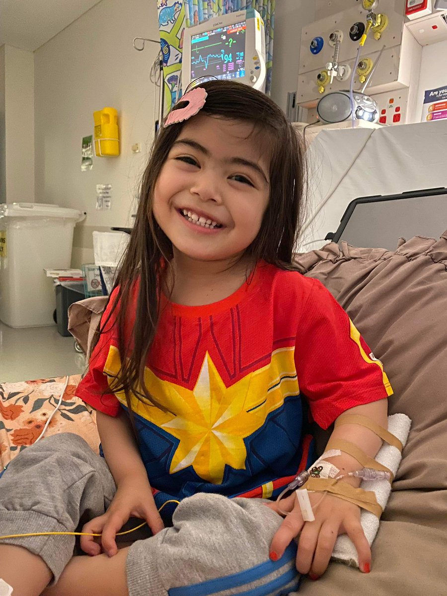 jaysotiris's tweet photo. @elonmusk @0xgaut @elonmusk I make children’s hospital costumes for sick kids to wear. Here is our Captain Marvel design being displayed by little heart warrior Inayah. Can we have your permission to do a SpaceX suit for kids? https://t.co/EijqDK4hPD