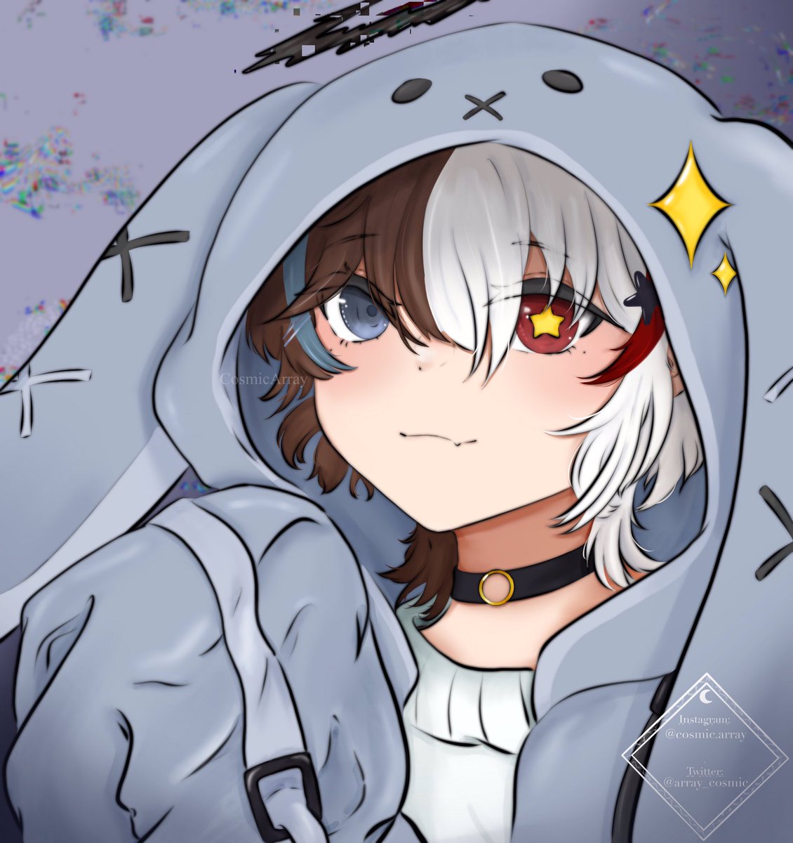 array_cosmic's tweet image. I think I am late but hi #PortfolioDay

I like to draw my OC’s and fan art, as well as design characters. I absolutely love drawing icons.

I’m also looking for more art moots :3