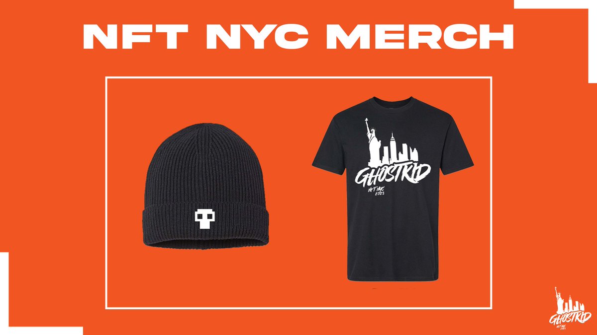 Ghost Kid (@ghostkiddao) on Twitter photo During the entire NFTNYC event, our limited edition T-shirt will be available for purchase on our online shop.
Additionally, we have introduced an exclusive beanie for our online customers.
Link: onyxbranding.xyz/gkdnftnyc
In collaboration with <a href="/onyx_branding/">Onyx Capital</a> 🤝 During the entire NFTNYC event, our limited edition T-shirt will be available for purchase on our online shop.
Additionally, we have introduced an exclusive beanie for our online customers.
Link: onyxbranding.xyz/gkdnftnyc
In collaboration with <a href="/onyx_branding/">Onyx Capital</a> 🤝