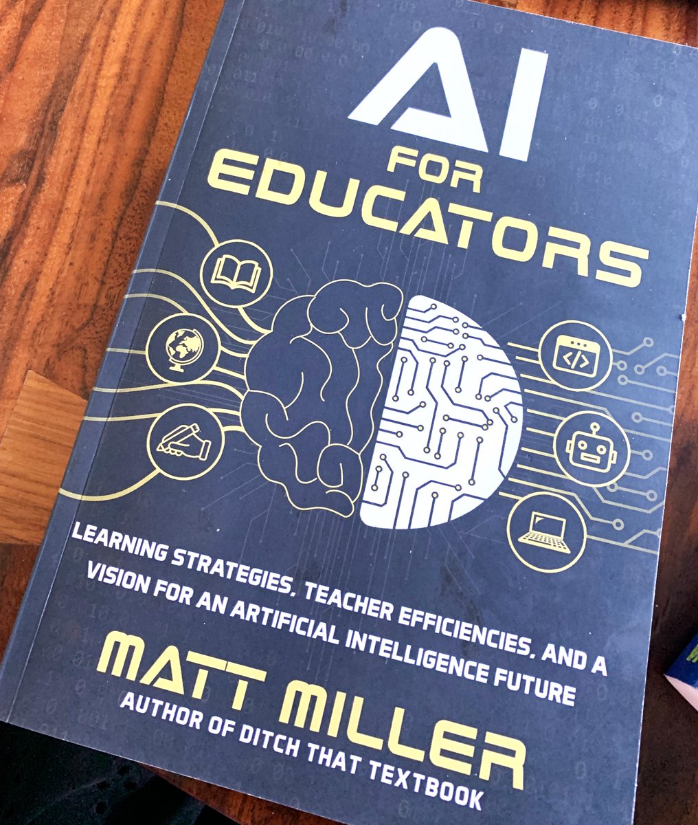 LeveragingAIedu's tweet photo. Digging deep into AI for Educators @DitchThatTxtbk ! The spectrum of use and the key questions has me thinking. #aiforedu https://t.co/q8GJ9liOBI