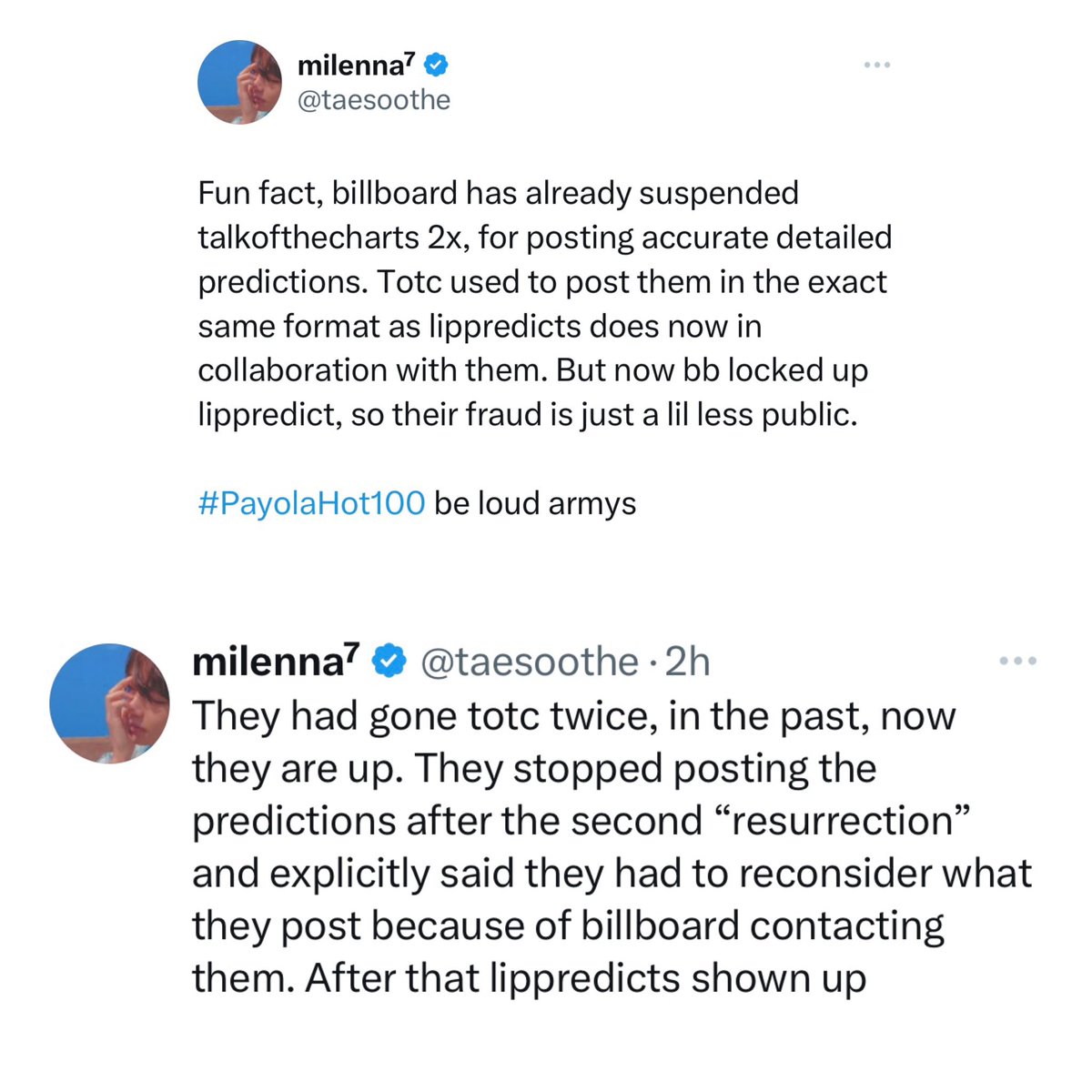 PJM_vocal's tweet image. if ANY OF THIS IS TRUE , that means @billboard din’t change rules they deleted 100k sales directly from tally so that they can effect only jimin !! @HITSDD always give correct unit sales of 120k &amp;amp; thats why like crazy was predicted for top 10,THIS IS ILLEGAL

#BillboardCorrupt