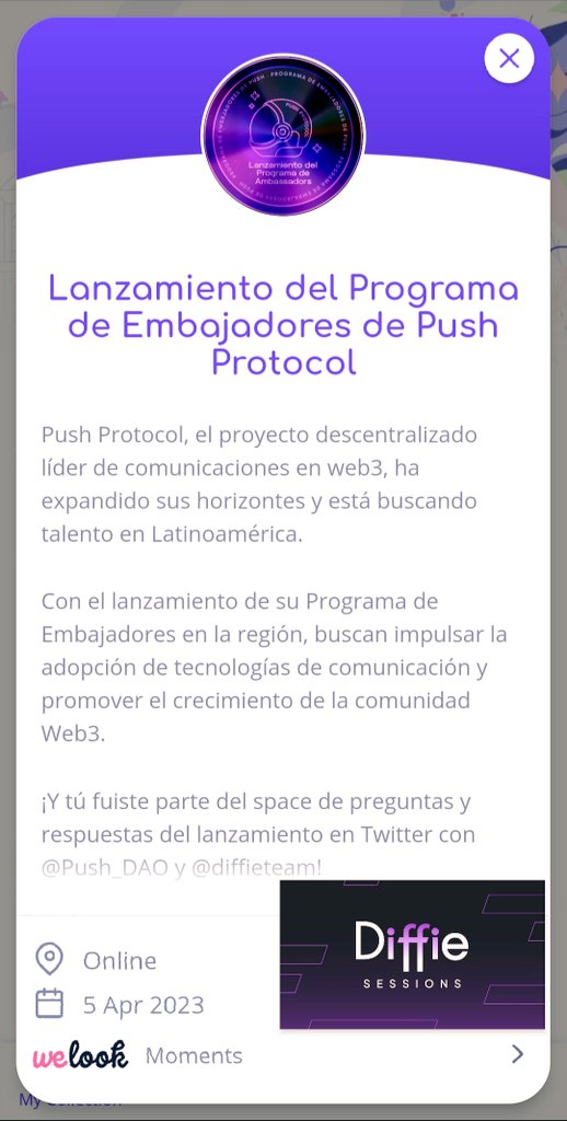 teleworkgroupp's tweet photo. Aquí Team! #diffie 🧝🏻‍♀️ #PushProtocolEs Merci @pushprotocol &amp; @Push_DAO  por Mí #Poap 😻del Space #web3 🌌 https://t.co/Df7cbR1pnR