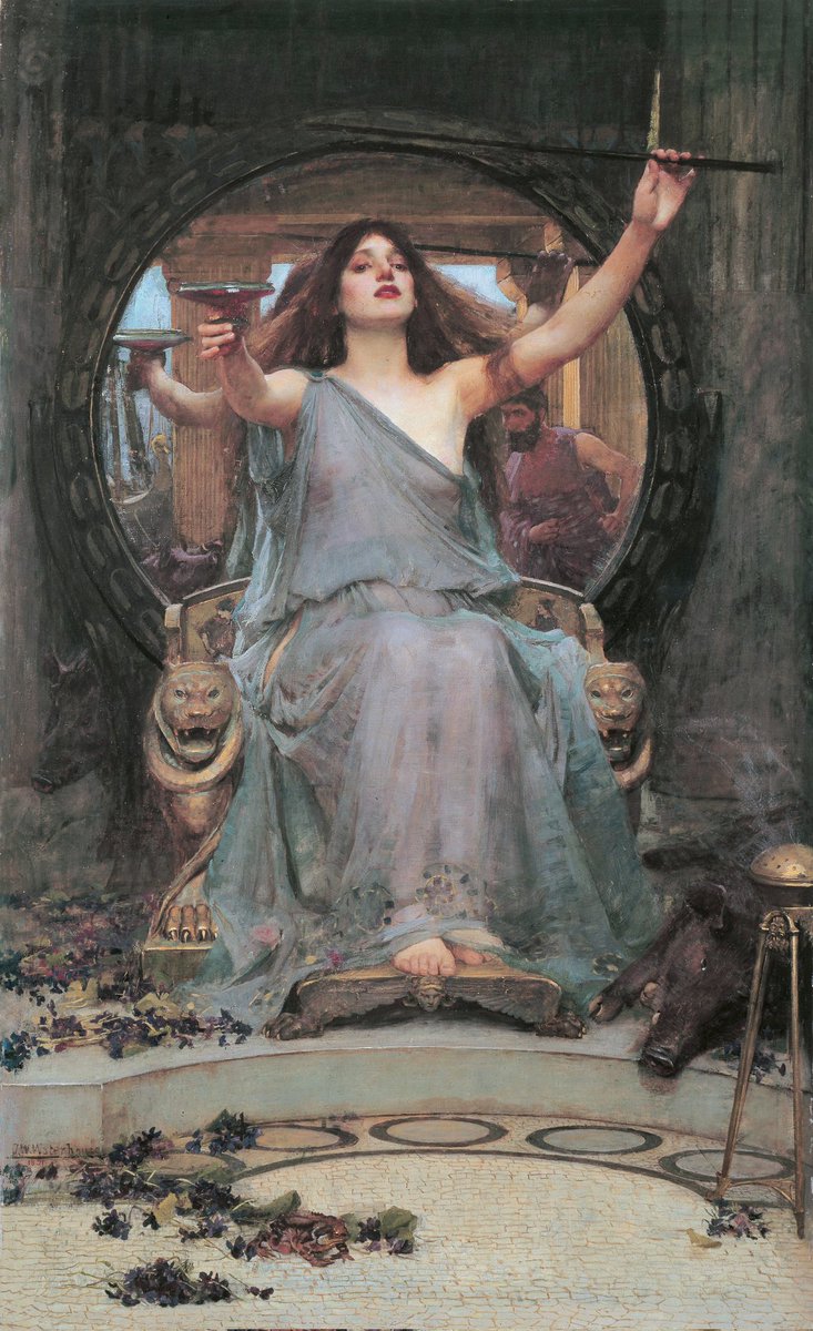 "Circe offering the Cup to Ulysses" by John William Waterhouse (1891), at <a href="/GalleryOldham/">GalleryOldham</a>
