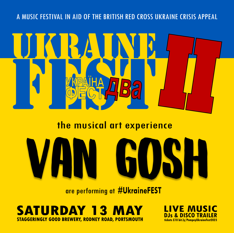 UkraineFestPmpy's tweet photo. #Portsmouth #art #rock trio #VanGosh delight & confuse in equal measure, mixing musicianship with papier-mâché to create something magical.
See something tunefully intriguing at #UkraineFest 2023, get tickets now at https://t.co/r8XE6IQVJo #LiveMusic #Southsea #alternative https://t.co/op1YABA9un
