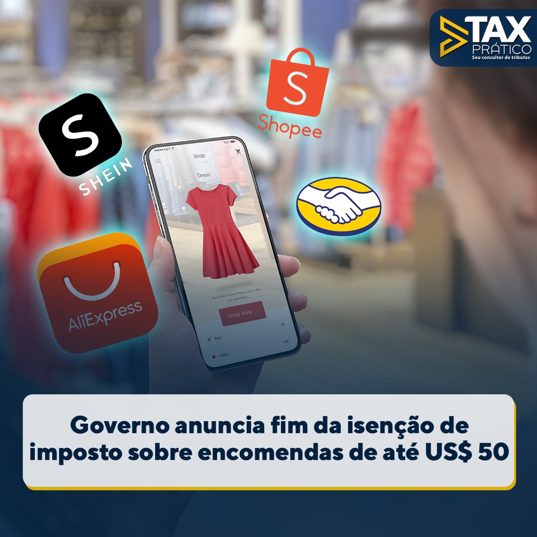 TaxPratico's tweet photo. O governo anunciou na terça-feira (11) que vai acabar com a isenção de imposto sobre encomendas internacionais de até US$ 50 como parte de um esforço para taxar compras de gigantes varejistas internacionais.

📌Confira em: https://t.co/UGzYQ1j6i6

#shein #Shopee #China https://t.co/29uOMRcAPL