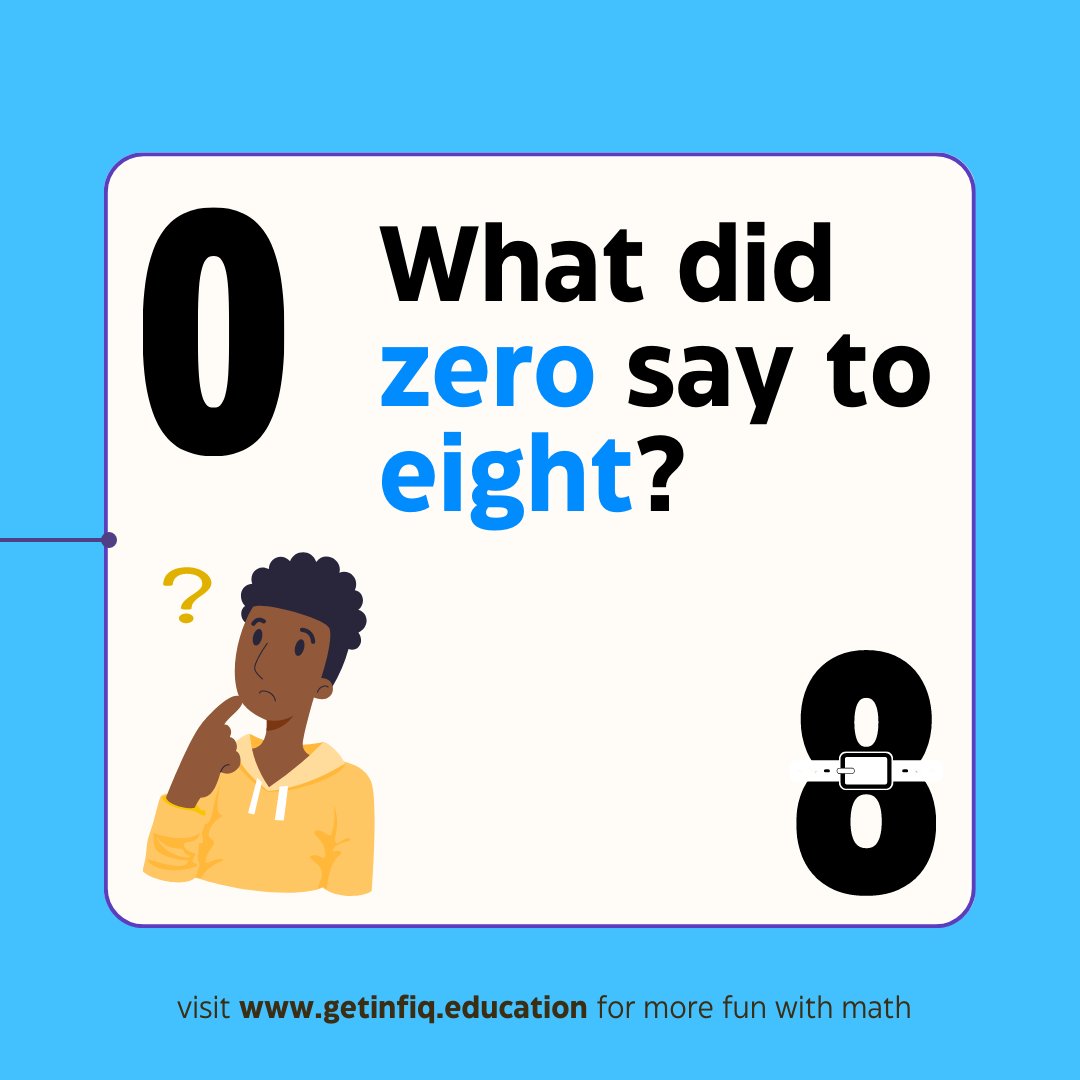 jyroo_learning's tweet photo. Adding some levity to your feed with this math joke.
If you got the answer, please reply with โI got itโ (donโt post the answer)
#math #jokes #mathpuzzles #funmath #mathforkids #mathjoke #puzzles #riddles #playmath #mathtime #mathematics #humour #mathhumour #mathforadults https://t.co/jZSDMiThW2