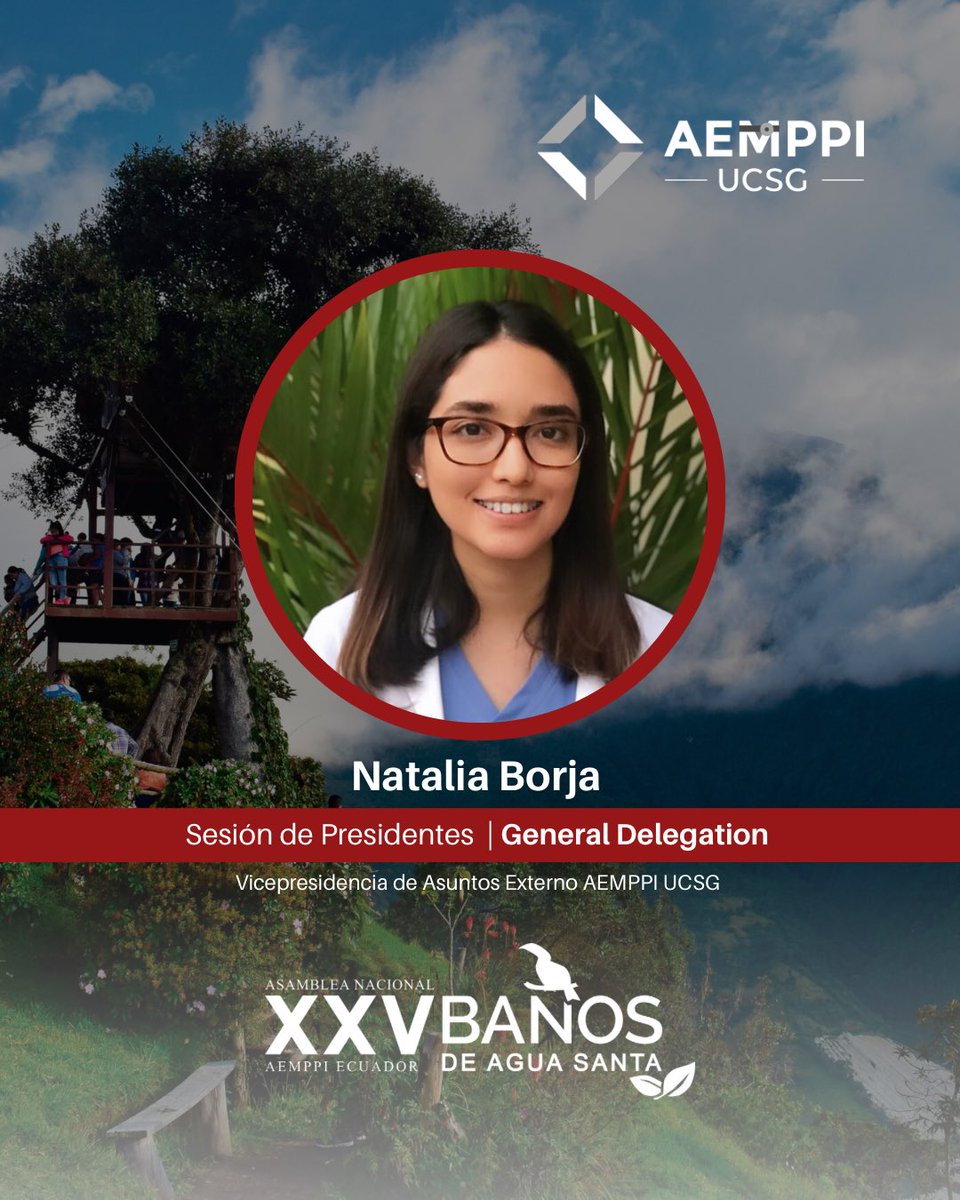 AemppiU's tweet photo. XXV Asamblea Nacional AEMPPI Ecuador en Baños - Delegación de AEMPPI UCSG 

Orgullosos de nuestros representantes 🫶🏻

NOS VEMOS EN BAÑOS!!

#ForjandoNuestroFuturo 
@aemppiecuador https://t.co/vnzBUJ4S4W
