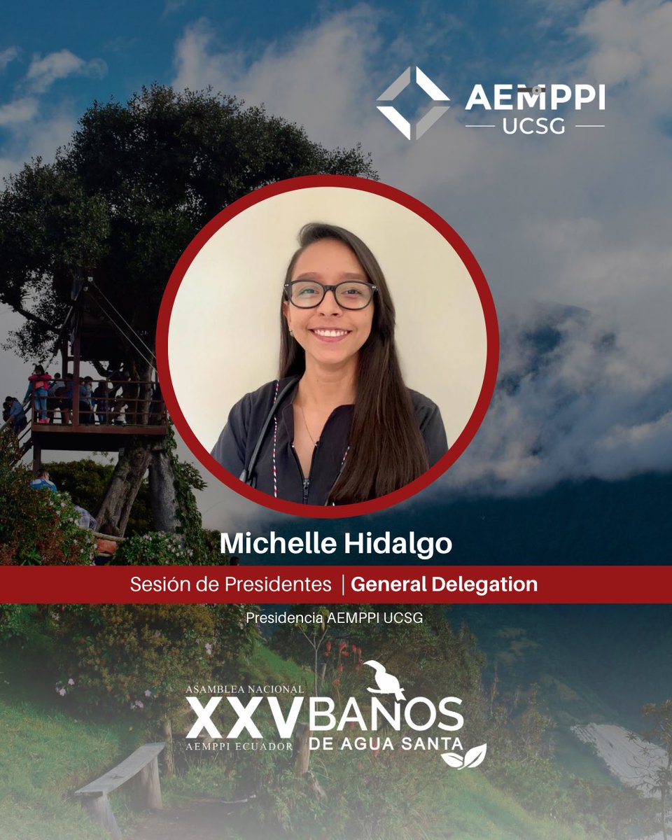 AemppiU's tweet photo. XXV Asamblea Nacional AEMPPI Ecuador en Baños - Delegación de AEMPPI UCSG 

Orgullosos de nuestros representantes 🫶🏻

NOS VEMOS EN BAÑOS!!

#ForjandoNuestroFuturo 
@aemppiecuador https://t.co/vnzBUJ4S4W