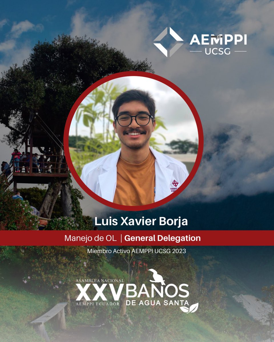 AemppiU's tweet photo. XXV Asamblea Nacional AEMPPI Ecuador en Baños - Delegación de AEMPPI UCSG 

Orgullosos de nuestros representantes 🫶🏻

NOS VEMOS EN BAÑOS!!

#ForjandoNuestroFuturo 
@aemppiecuador https://t.co/vnzBUJ4S4W