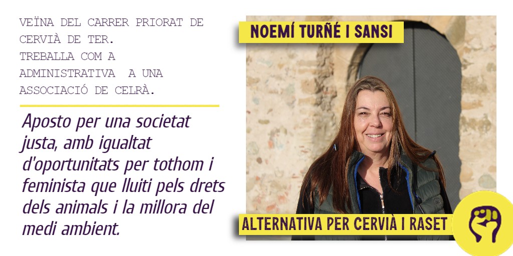 Comencem presentant les persones de la llista que farà avançar Cervià de Ter amb la Carme, en Caye i la Noemí!✅

#ElFuturÉsAra
#Guanyarem