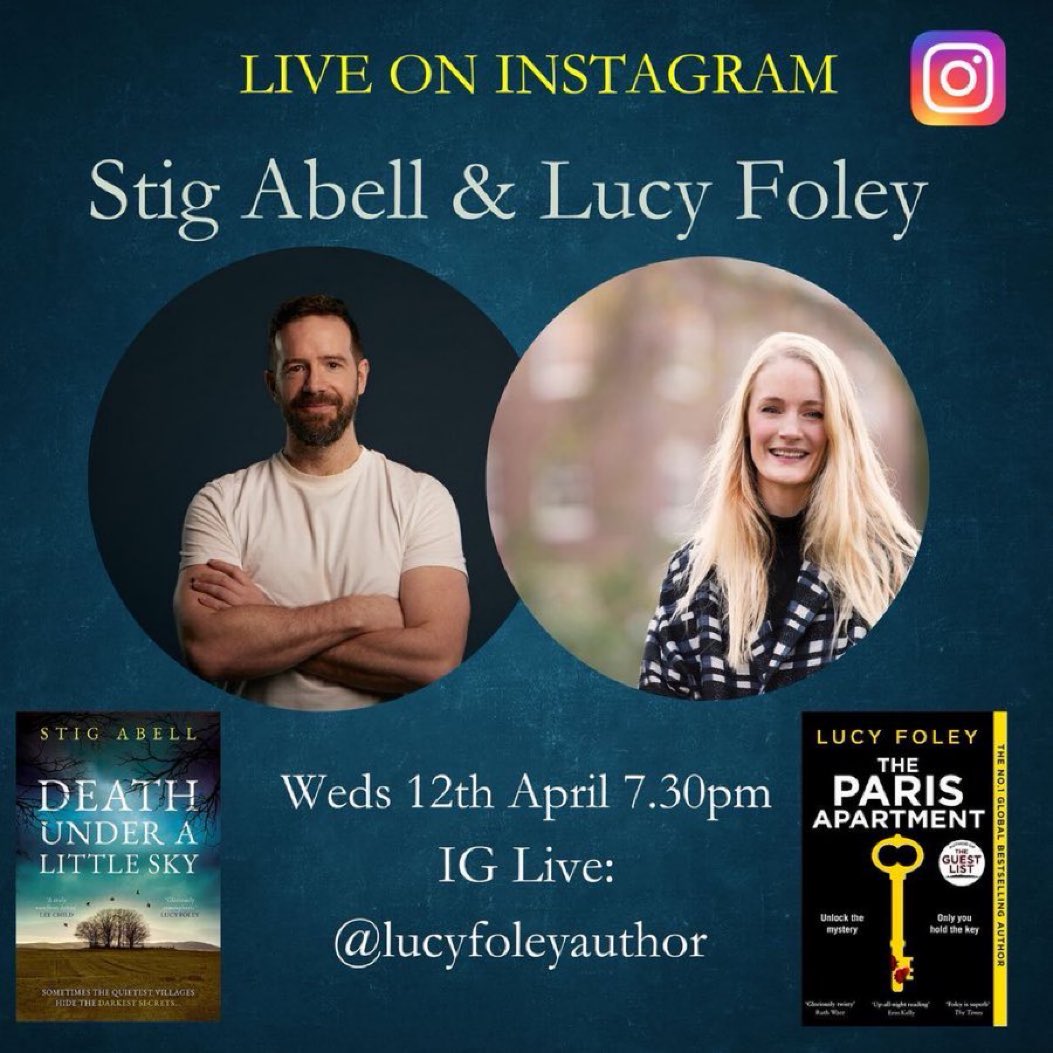 Stig Abell (@stigabell) on Twitter photo We did it eventually. I hate technology, but we got it working. <a href="/lucyfoleytweets/">Lucy Foley πππΊπ¦</a> was the soul of kindness and it was so nice to talk crime fiction, and writing, and saunas by the lake. We did it eventually. I hate technology, but we got it working. <a href="/lucyfoleytweets/">Lucy Foley πππΊπ¦</a> was the soul of kindness and it was so nice to talk crime fiction, and writing, and saunas by the lake.