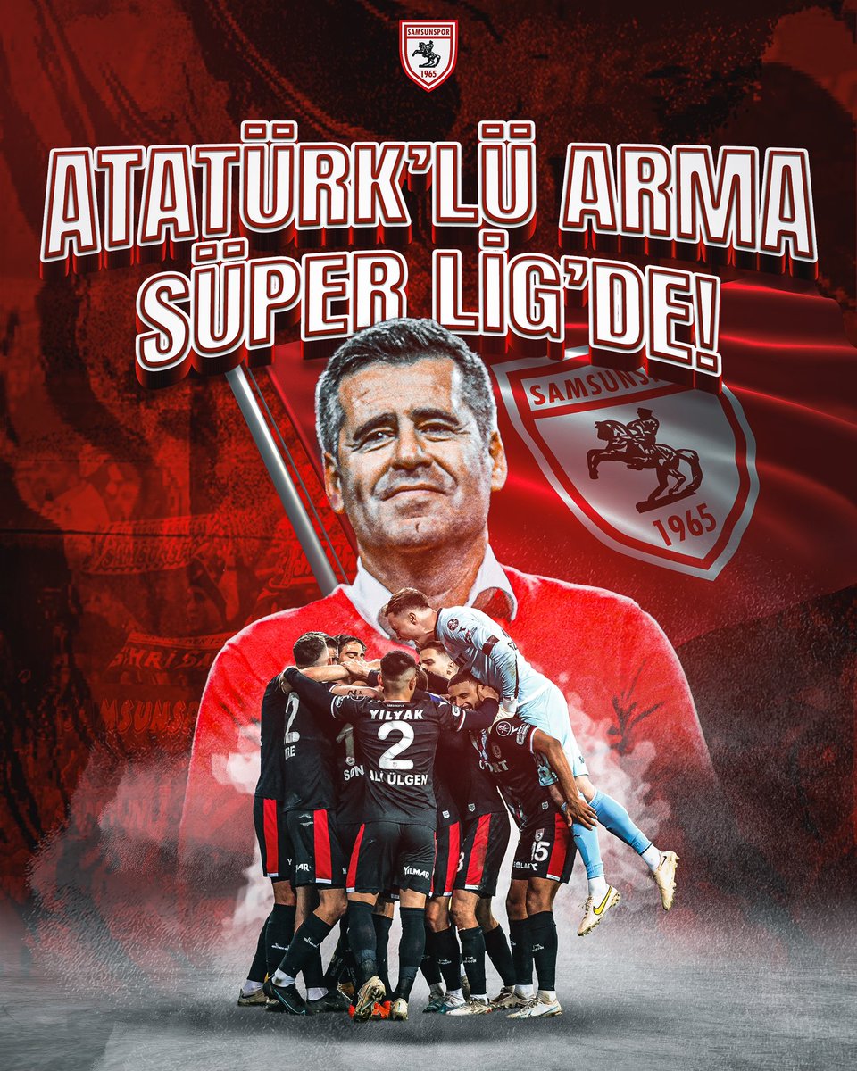 CUMHURİYET’İN 100.YILINDA, ATATÜRK’LÜ ARMA SÜPER LİG’DE 💪 #Samsunspor #KingOfTheNorth