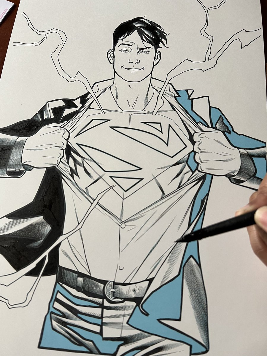 Original art coming up! #comics #Superman #jonkent