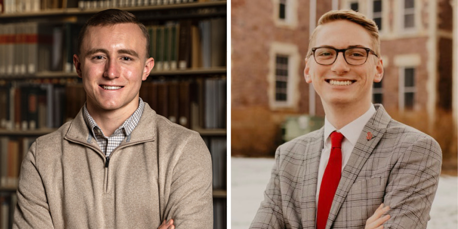 For the first time in USD history, two students have been selected as Truman Scholarship recipients. Congratulations to Caleb Swanson and Caleb Weiland!

Read more 👉 yote.us/3KXaBtu
🐾#YoteLife #TrumanScholars