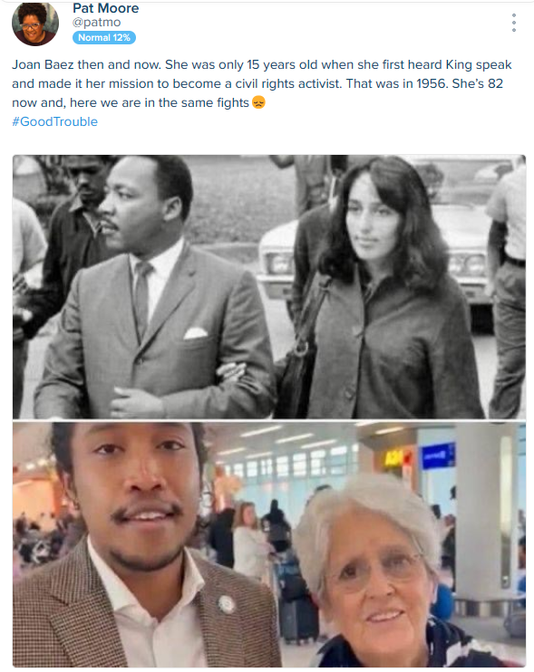 Saw this post about Joan Baez on Spoutible. 
This is incredible.

spoutible.com/thread/4643454