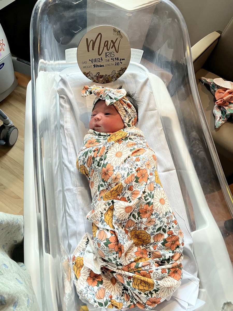 ginger022199's tweet photo. Our rainbow baby Max Iris Garcia joined us yesterday 4/11 at 4:38pm 🌈🫶🏼 https://t.co/DDEpOAA21r