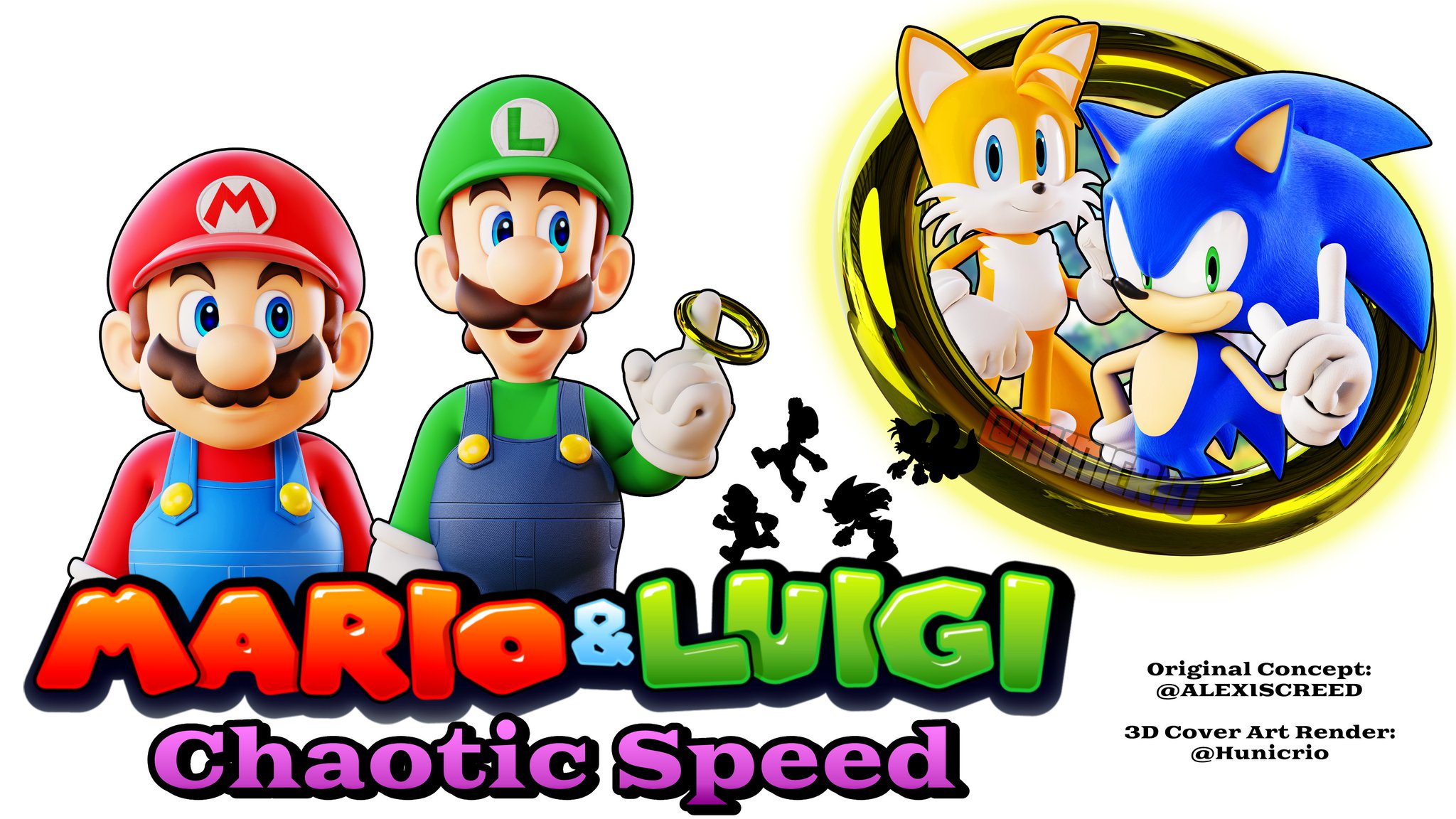 Mario And Luigi And Sonic And Tails
