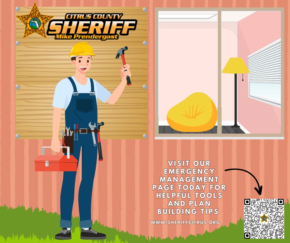 SheriffCitrus's tweet photo. Citrus, we want to take a minute to share some great tips with you from the Florida Division of Emergency Management (FDEM).
#BePreparedCitrus #CCSOeducating
1726 https://t.co/W5bXnNvrcZ