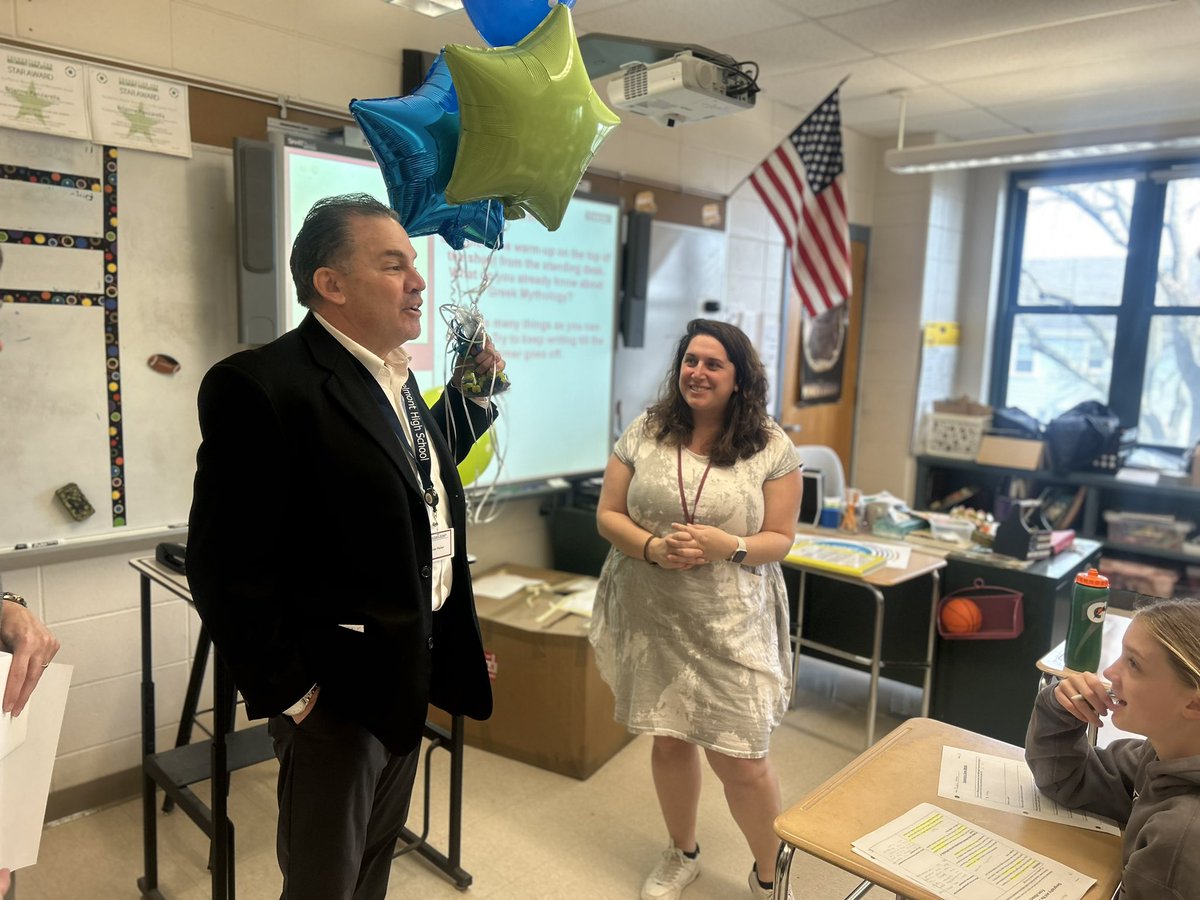 Congratulations Brianne who was awarded the FBE Outstanding Teacher of the Year Award! Well deserved. You are a compassionate and caring educator who makes learning fun every day! <a href="/ChenerySchool/">Chenery Middle School</a>