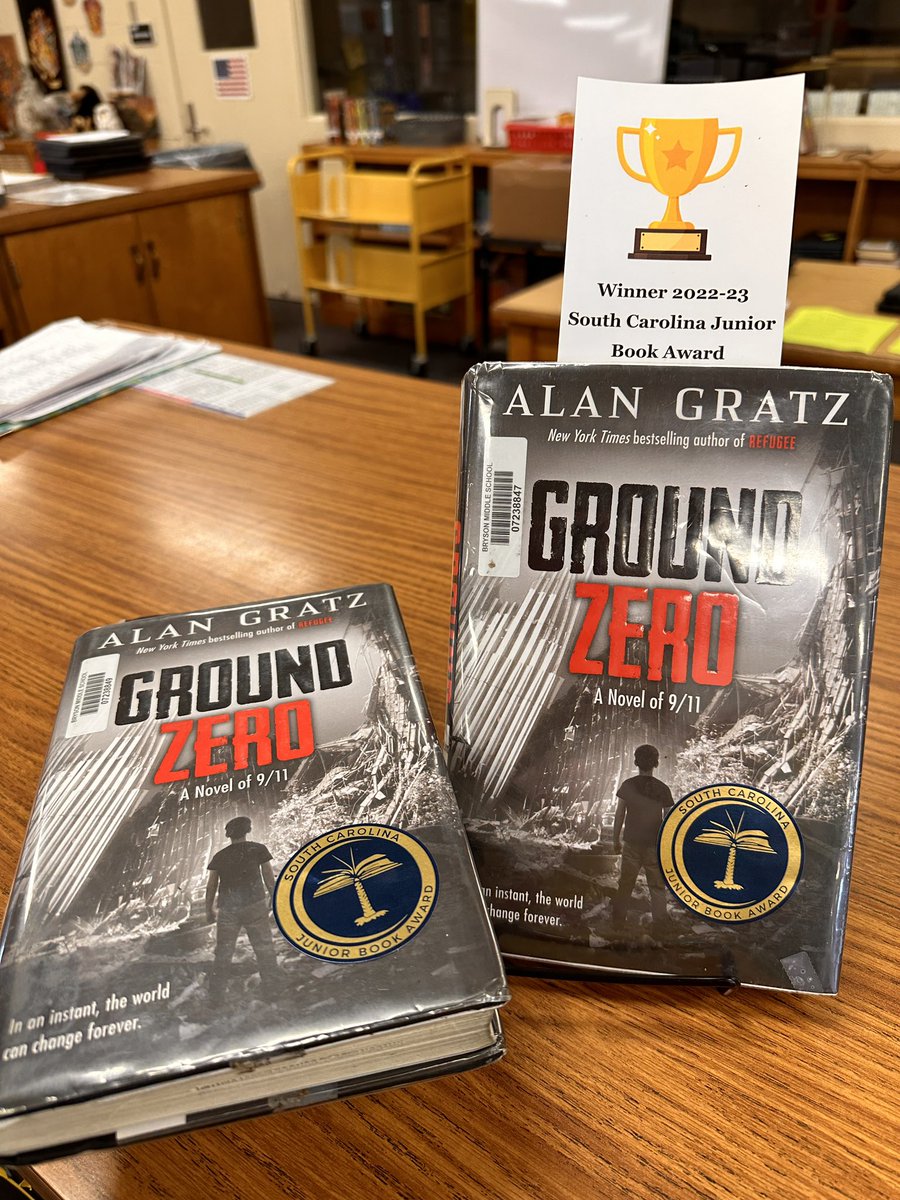 TeachrLibrarian's tweet photo. Is it just me or do these covers look way better with a shiny new @SCASLNet sticker! #SCJBA https://t.co/0yPSTlQWHP