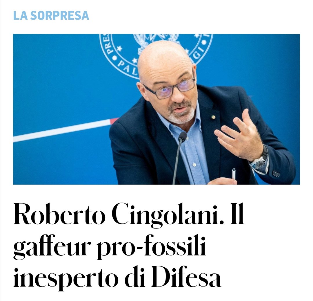 Ricordate il "grillino" #Cingolani, ex-ministro della transizione ecologica voluto dal M5S nel governo #Draghi? Lo ritroviamo oggi come AD di Leonardo, nominato dal governo #Meloni. Fiera di aver sempre scelto con coraggio una politica coerente, onesta e trasparente.  #nomine