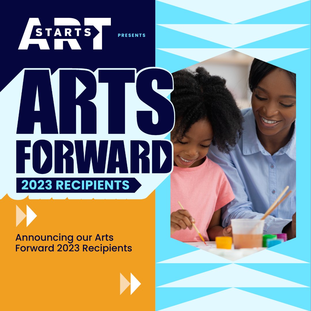 Art Starts received almost 100 responses to our Arts Forward funding opportunity! We are happy to announce the recipients. Click on the link to read about the recipients and how you can learn about their upcoming workshops: buff.ly/411r4SJ