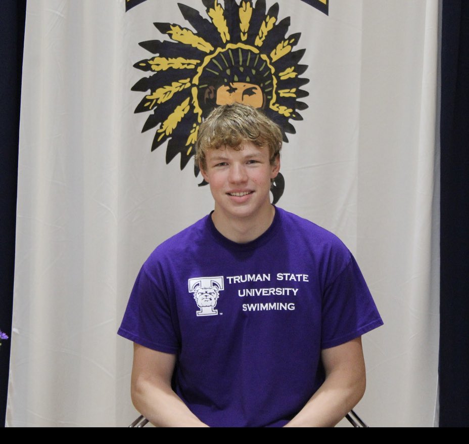 HoltADOffice's tweet photo. Congrats to Colin Wolfmeyer for continuing his education and swimming pursuits at Truman State! https://t.co/S4IiM2ULMS
