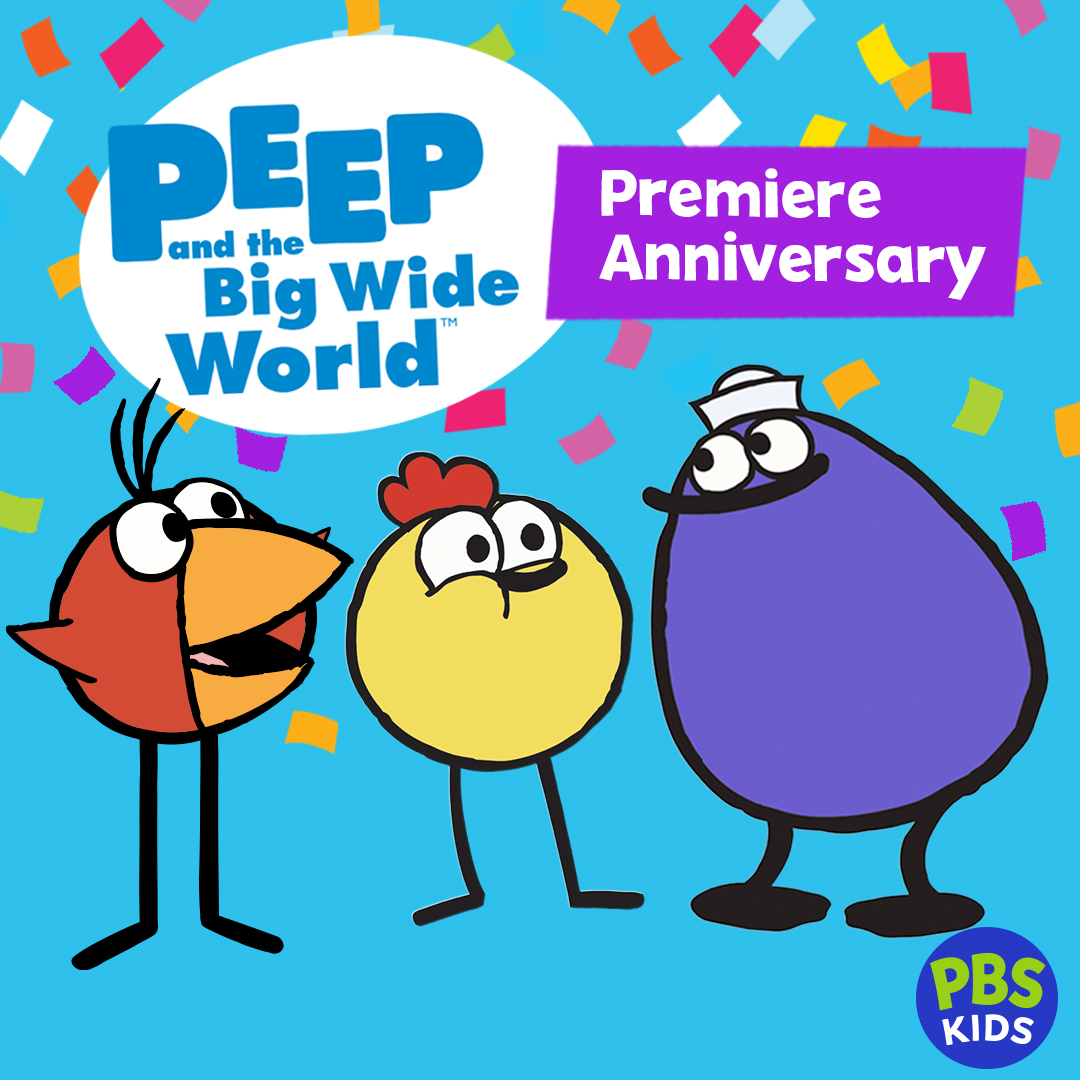 Happy Anniversary, Peep and the Big Wide World! The very first episode, Spring Thing, premiered on April 12, 2004.