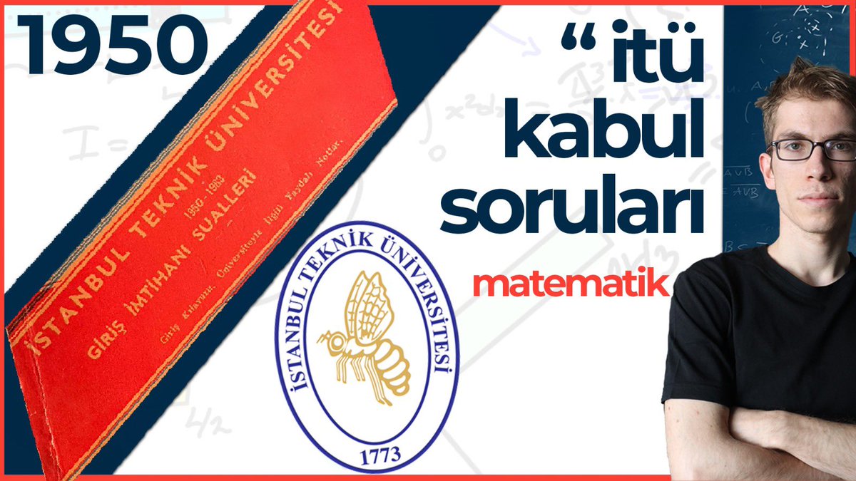 tunckurtmat's tweet photo. İtü’nün eski kabul sorularını çözdüğüm seriye bir video daha ekledim. Hem sorulara ulaşmak ulaşmak hem de çözümlerini yapıp kayıt almak için çok emek harcıyoruz. Aşağıdaki linkten youtube kanalındaki çözüme ulaşabilirsiniz.

https://t.co/iy0vAxhqCg https://t.co/dOOsqd0o1S