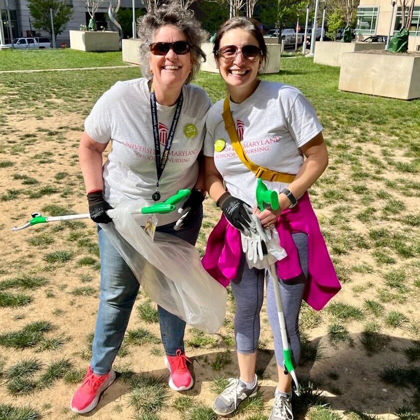 UMSON (@marylandnursing) on Twitter photo We clean up nicely! 🚮 Thanks to everyone that volunteered for the <a href="/UMBaltimore/">University of Maryland, Baltimore</a> campus cleanup today! Pictured here are Giordana Segneri, assistant dean for marketing and communications at #UMSON, and Jill Sullivan from <a href="/umsop/">University of Maryland School of Pharmacy</a> helping #keepUMBclean. 🌎 We clean up nicely! 🚮 Thanks to everyone that volunteered for the <a href="/UMBaltimore/">University of Maryland, Baltimore</a> campus cleanup today! Pictured here are Giordana Segneri, assistant dean for marketing and communications at #UMSON, and Jill Sullivan from <a href="/umsop/">University of Maryland School of Pharmacy</a> helping #keepUMBclean. 🌎