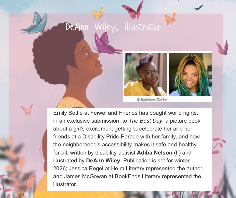 NEW Deal Alert! So happy and honored to be illustrating this amazing story written by author, @AdibaNelson ! A fun yet important story with a lead character who is vibrant & beautiful! I can’t wait to create Hazel!