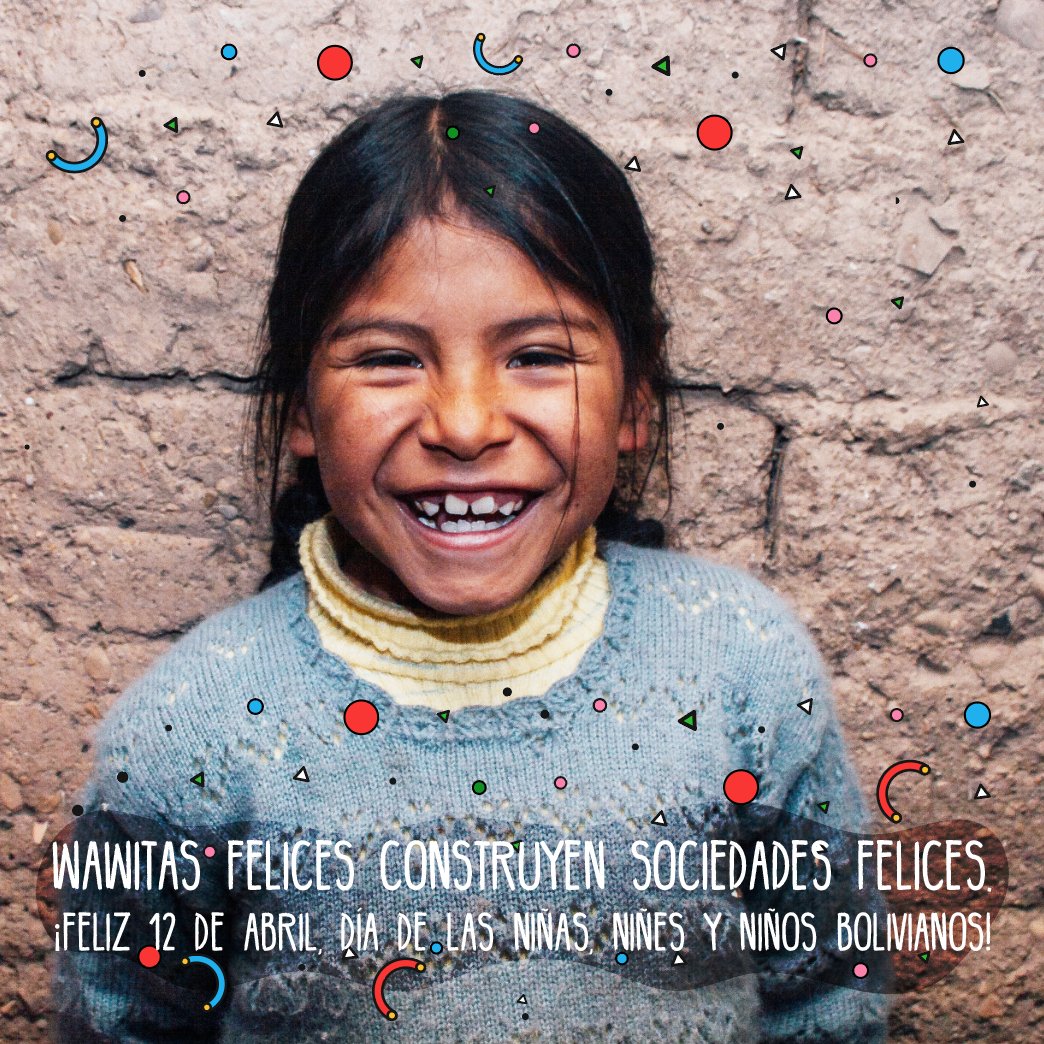 Wawitas felices generan/reflejan/construyen sociedades felices.
¡Feliz 12 de abril, día de las niñas, niñes y niños bolivianos!
#diadelaniñez
Ph: Michael Dunn Caceres