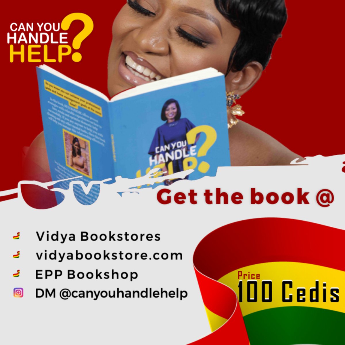 Sheyiban's tweet image. Hello Ghana!💃🇬🇭💃🇬🇭
You can Get your copies of @canyouhandleh from any of these platforms👇
■Vidya Bookstores Ghana🇬🇭
■vidyabookstore.com 🇬🇭
■EPP Bookshop Ghana 🇬🇭
■Send a DM to @canyouhandleh 🇬🇭
Price: 100 Cedis
#CanYouHandleHelp