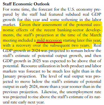 charliebilello's tweet photo. FOMC Minutes: "the staff's projection at the time of the March meeting included a mild recession starting later this year"
https://t.co/xk8T0KJfwf https://t.co/hTPioxAn56