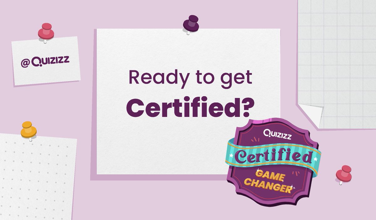 I'm halfway through the @Quizizz Game Changer Certification and learning so much! I had no idea that I could create quizzes from YouTube videos using Quizizz! 🎉 💜  quizizz.com/home/gamechang… #edtech #youcanwithquizizz