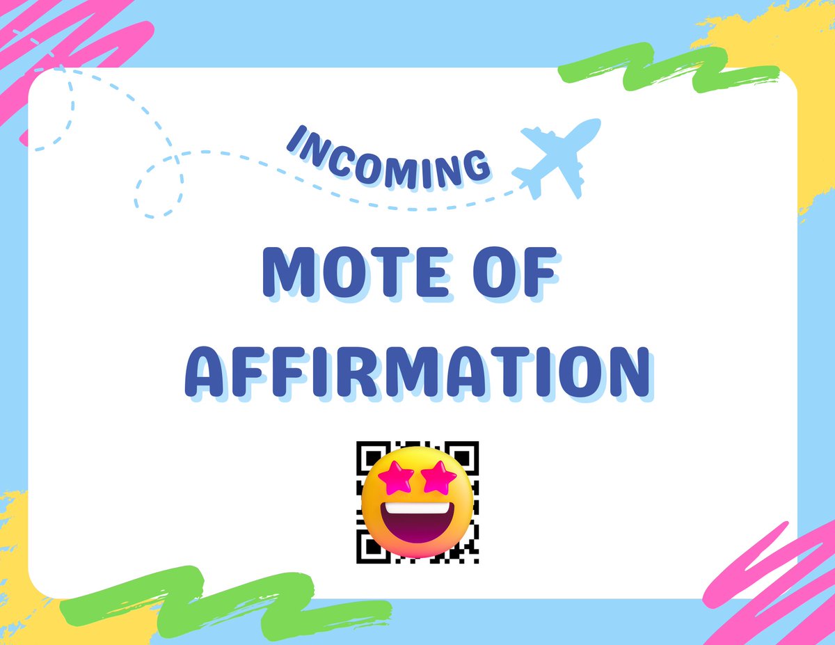 GiuliaTolar's tweet photo. Today I pushed my comfort zone and made some Motes of Affirmation for a couple of awesome colleagues! Also, I couldn't resist making a Canva template for them... @Mrs_Tricomi, I hope you're feelin' the love! @ReneEgle #NISDITBingo https://t.co/NRxU3U6atJ